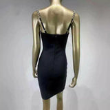 Women Dresses Party Evening Dress Sexy Bandage One-Piece Dress Hip Skirt (Ont0408)