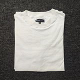 Purple Brand T Shirts Casual Short Sleeve Loose round Neck Classic Pure White T-shirt