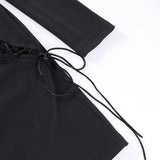 Women Dresses Short Skirt Sexy Slim Hip Hollow Dress (Bla0420)