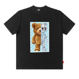 Men T Shirt Hiphop Couple Short Sleeve T-shirt Hip Hop Oversize Half Sleeve Tee