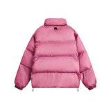 Unisex Winter Cotton Coat Winter Warm Stand-up Collar Cotton-Padded Clothes Vintage Distressed Loose Cotton Coat