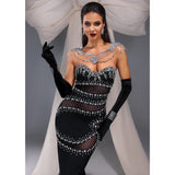 Women Dresses Rhinestone Dress Party Dress (Ont0408)
