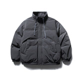 Unisex Winter Cotton Coat Winter Stand-up Collar down Jacket Retro Loose down Jacket