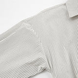 Women Dress Stripe Long Sleeve Shirt Skirt