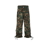MIJKO Men's Vintage Pants MIJKO Men's Women's Camouflage Overalls Leggings Foot Casual Trousers
