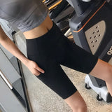 Women Yoga Sports Shorts Elastic Running Training