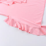 Women Dresses Summer Slim Fit Backless Short Skirt Lace V-neck Dress