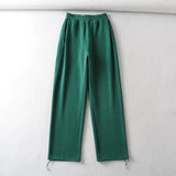 Women Sweatpants Autumn and Winter Leisure Loose-Fit Tappered Trousers Straight Sweatpants