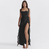 Women Dresses Spring Slim-Fitting Ribbon Sexy Sling Dress