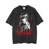 2024Anime Men's T Shirts Gothic Printed T-Shirt Hip Hop