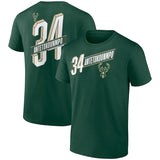 NBA T-Shirts NBA Basketball Suit Short Sleeve Bucks T-Shirt Men