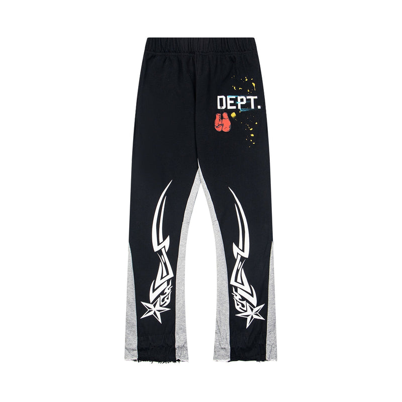 Gallery Dept Sweatpants T Hand-painted splashed ink letter splicing casual trousers