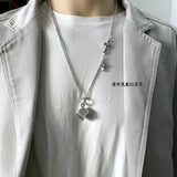Chrome Hearts Necklace Men's and Women's Vintage Dice Cross Necklace