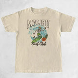 Malibu Surf Club Skeleton Beach T-Shirts Women Oversized