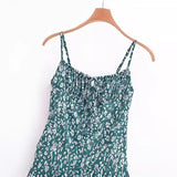 Women Dresses Summer Sling Dress Lace-up Backless Sexy Skirt