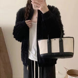 Women Knitted Cardigan Imitated Mink Plush Coat Jacket Loose Knitted Cardigan