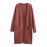 Women Sweater Knitwear Knitted Coat Sweater Long Knitted Cardigan Sweater