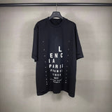 Men T-shirts Summer Paris Letter Print Short Sleeve T-Shirt Loose Casual
