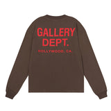 Gallery Dept T Shitrs Double Yarn Cotton Long Sleeve T-shirt