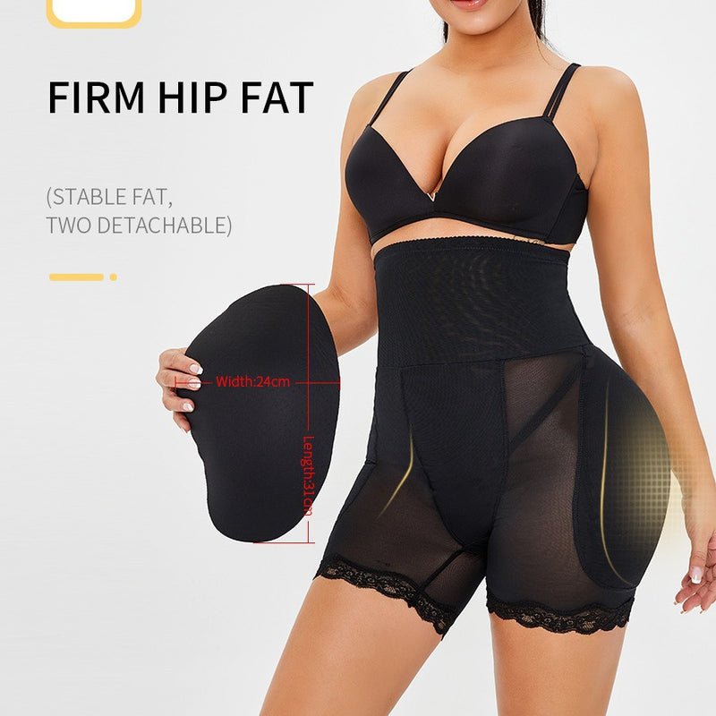 Butt lifter high waist hip enlargement sponge pad tummy control body shaping