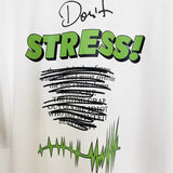 Vetements T Shirts VTM Color Stress Slogan Loose Short Sleeve T-shirt