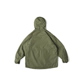 Unisex Jacket Vintage Coat Hooded Hooded Jacket Shell Jacket