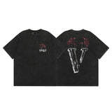 Vlone T Shirt Spring Summer Crew Neck Short Sleeve