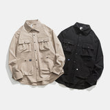 Unisex Jacket Fall Lapels Loose Shirt