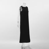 Women Dress Spring Vest Skirt Women Loose round Neck Dress