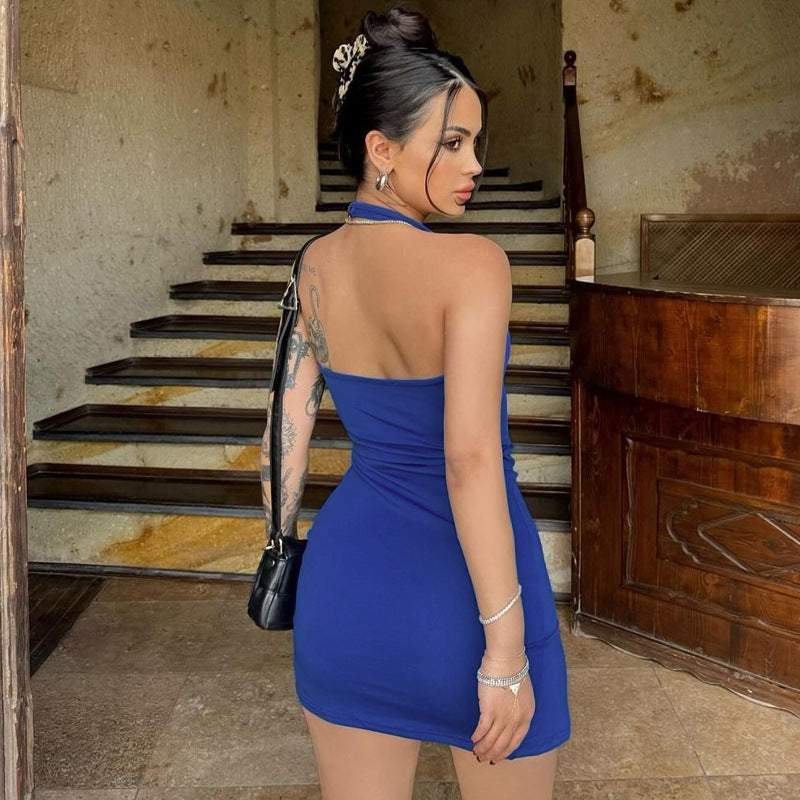 Women Dresses Summer Sexy Backless Slim Fit Dress