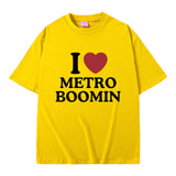 I Love Metro Boomin Graphic Print T Shirt Men Women's Hip