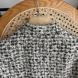 Women Woolen Coat Tweed Chanel Coat