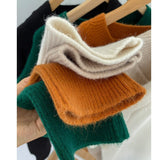 Women Knitted Pullover Vintage Autumn and Winter Loose Knitwear