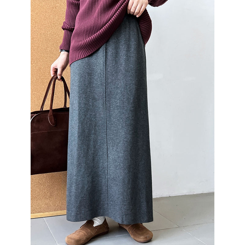Women's Skirt Vintage Knitted Skirt Women's Autumn and Winter Hip Skirt