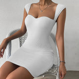 Women Dress Spring and Summer Sexy Nightclub Skirt Sleeveless Knitted Hip Spaghetti Straps Dress