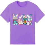 Easter Coffee Bunny Shirt Women Cute Easter Shirt Easter