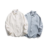 Unisex Jacket Autumn Letter Embroidered Shirt