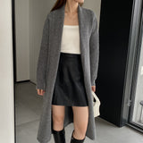 Women Cardigan Sweater Autumn Sweater Jacket Long-Sleeved Loose W2371