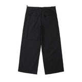 Men Sweatpants Retro Overalls Men's Solid Color Wide Leg Mop Pants Loose Casual Drawstring Ankle-Tied Trousers