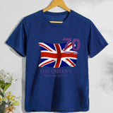 Inspired by Queen's Platinum Jubilee 2022 Elizabeth 70 Years T-shirt British T-shirt plus Size Short Sleeve Summer