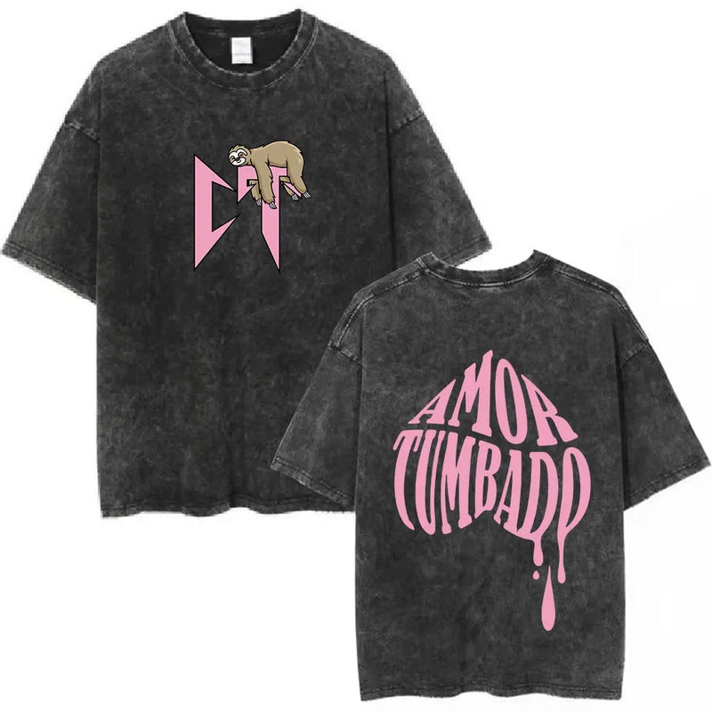 Natanael Cano Nata Montana Vintage Washed T Shirts Amor