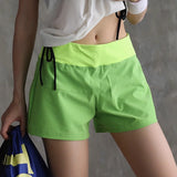 Women Yoga Sports Shorts Fake Two-Piece Breathable Fitness