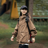 Unisex Jacket Autumn Windproof Hood Coat
