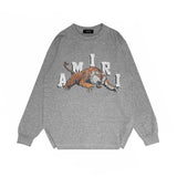Amiri Long Sleeve Shirt Fashion Brand Long Sleeve Long-Sleeved T-shirt Blouse
