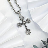 Chrome Hearts Necklace Men's and Women's Sterling Silver Vintage Large Pendant