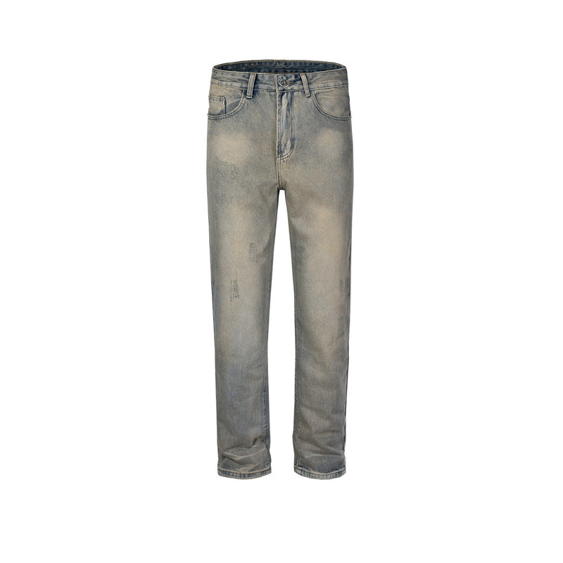 MIJKO Men's Vintage Pants MIJKO Men's Clothing Women's Washing Water Old Trousers Trendy Men's and Women's Jeans