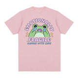 Emotionally Fragile Handle with Care Cute Frog Meme T Shirts
