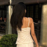 Women Tops Summer Sexy Slim Fit Vest Embroidered Slip Top Top