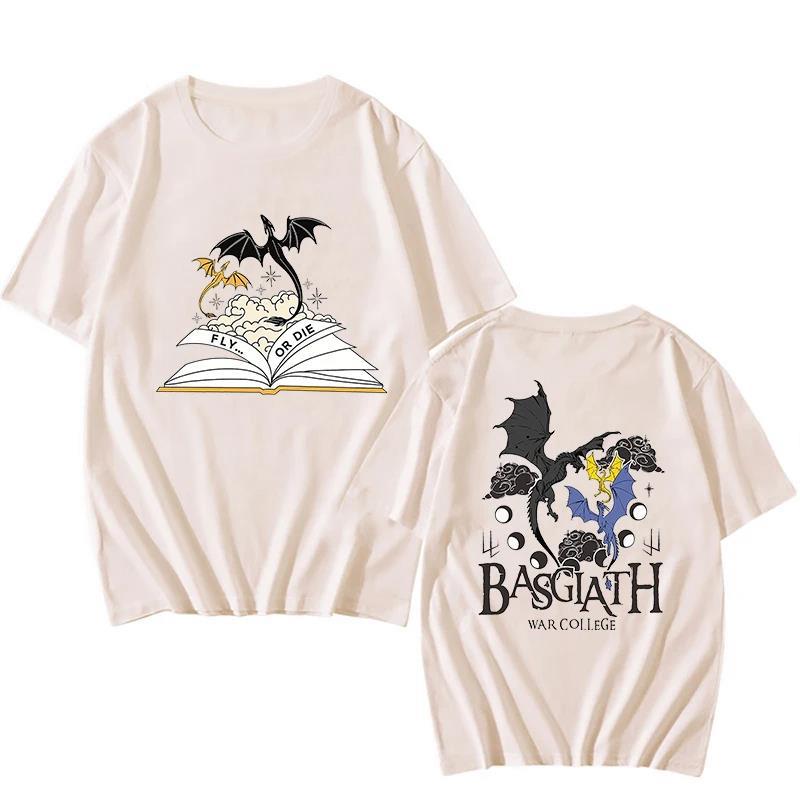 Fourth Wing Wing Fly or Die T Shirt Merch Unisex Fashion