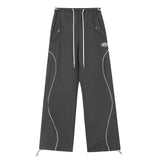 Women Pants Casual Sports Pants Loose Straight-Leg Wide-Leg Pants